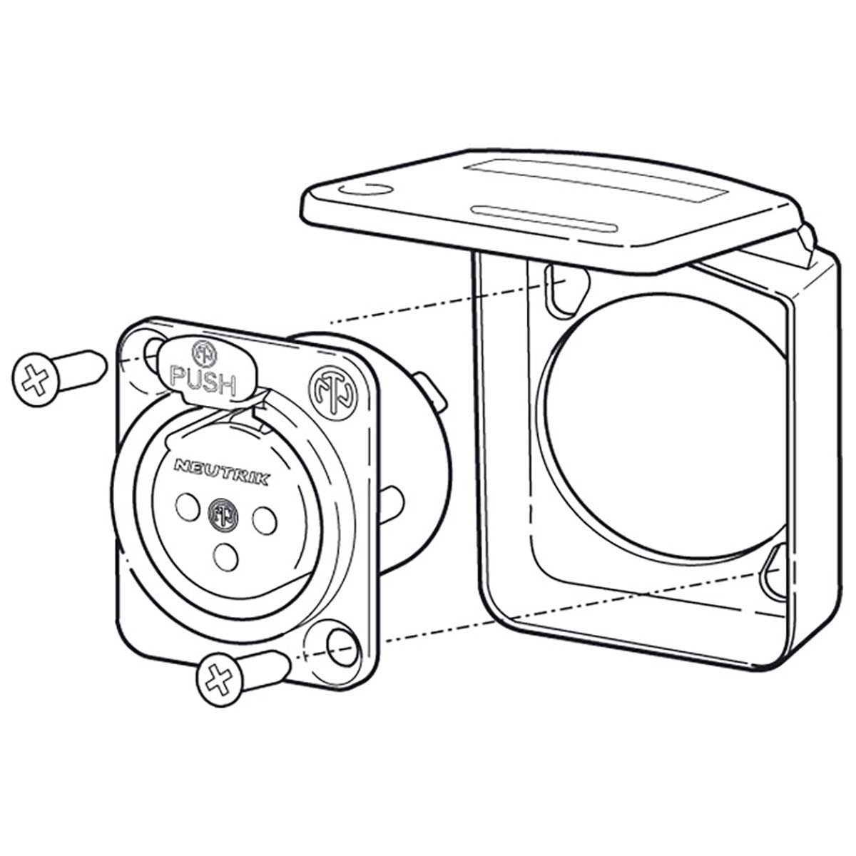 Sealing Flap IP 42 Negro