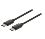 Cable USB 2.0 C Macho - de 1,00 m en Color Negro