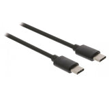 Cable USB 2.0 C Macho - de 1,00 m en Color Negro