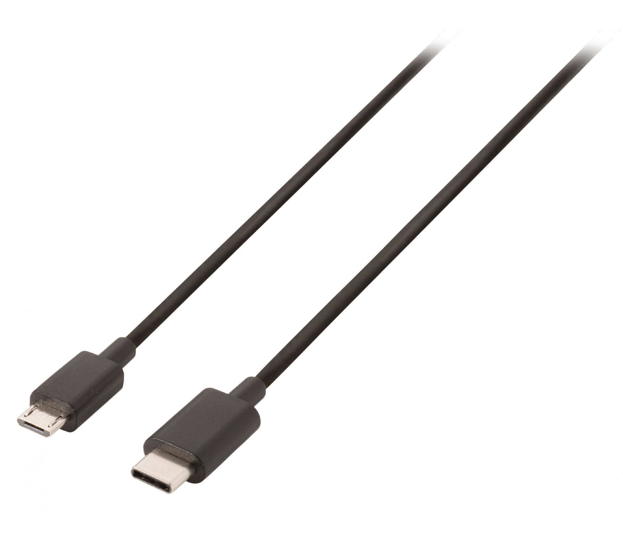 Cable USB 2.0 C Macho - Micro B de 1,00 m en Color Negro