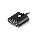 Conmutador USB 2-port Negro KVM