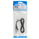 Cable de Telecomunicaciones Rj10 (4p4c) Macho - Plano 1,00 m en Negro Cables