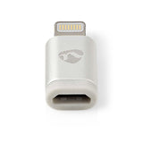 Adaptador de Lightning Apple | Conector 8 Pines Macho - USB Micro B Hembra Accesorios / Componentes pc