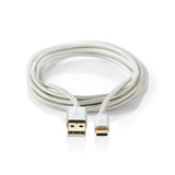 Cable USB 2.0 | Tipo C Macho - A 1,0 m Aluminio