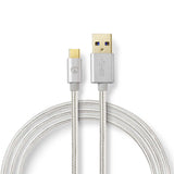 Cable USB 3.0 | Tipo C Macho - A 1,0 m Aluminio