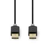 Cable USB 2.0 | A Macho - 2,0 m Antracita