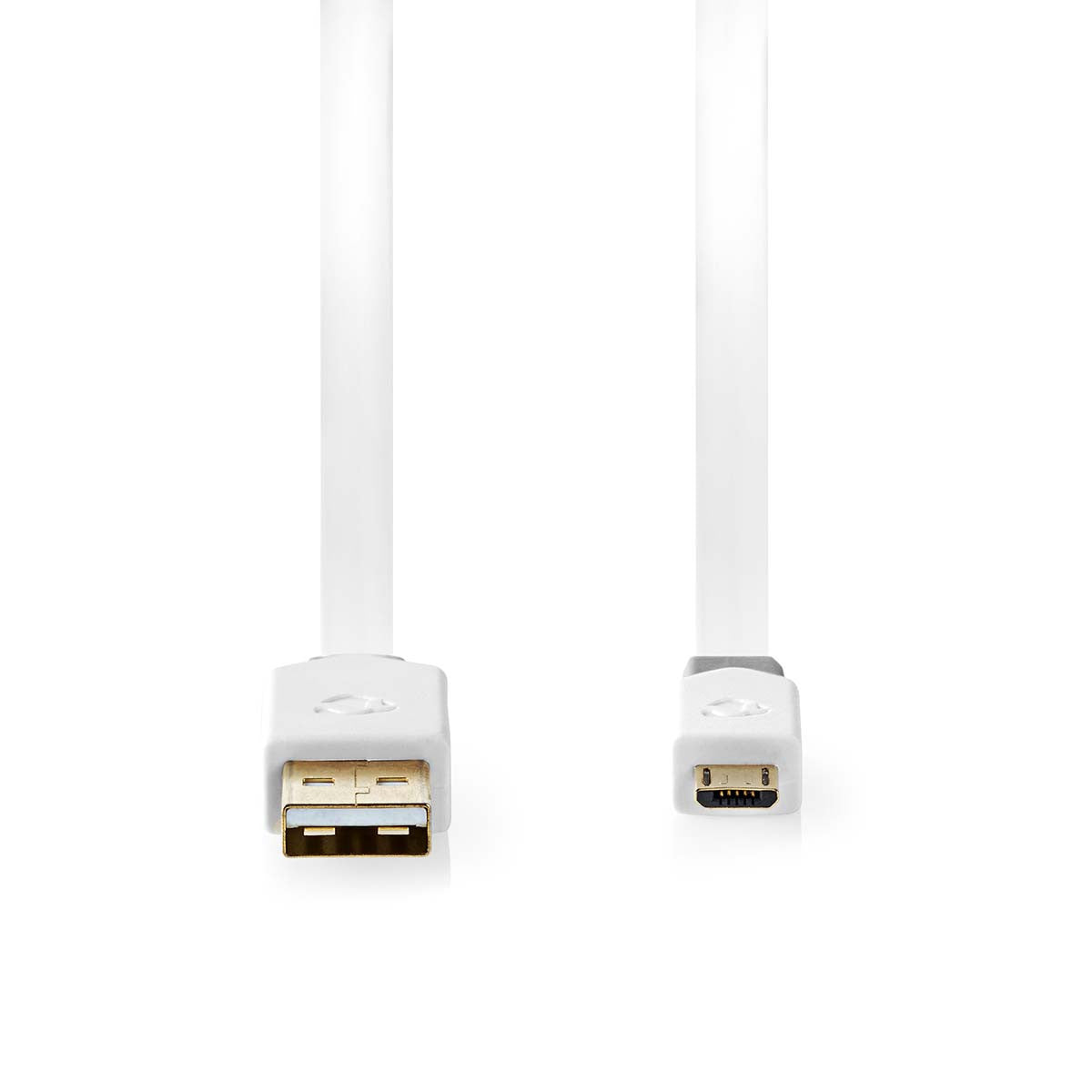 Cable USB 2.0 | A Macho - Micro B 1,0 m Blanco