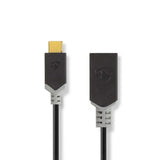 Cable USB 3.0 | Tipo C Macho - A Hembra 0,15 m Antracita