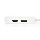 Cable Adaptador Multipuerto Mini Displayport | Macho - Hembra + Dvi-d de 24+1 Pines Salida Hdmi? 0,2 m Blanco