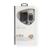 Cable Displayport - DVI | Macho Dvi-d de 24+1 Pines 2,0 m Antracita Adaptador