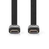 Cable Plano Hdmi? de Alta Velocidad con Ethernet | Conector - 3,0 m Negro Hdmi