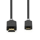 Cable Hdmi? de Alta Velocidad con Ethernet | Conector - Miniconector 2,0 m Antracita Hdmi