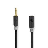 Cable de Audio Estéreo | Macho 3,5 mm - Hembra 2,0 m Antracita