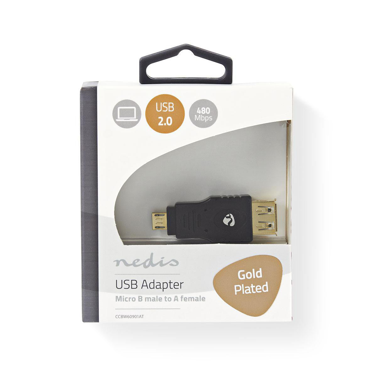 Adaptador USB 2.0 | Micro B Macho - A Hembra