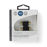 Adaptador de Audio Estéreo | 2x RCA Hembra -