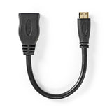 Cable Hdmi? de Alta Velocidad con Ethernet | Miniconector - Hembra 0,2 m Negro