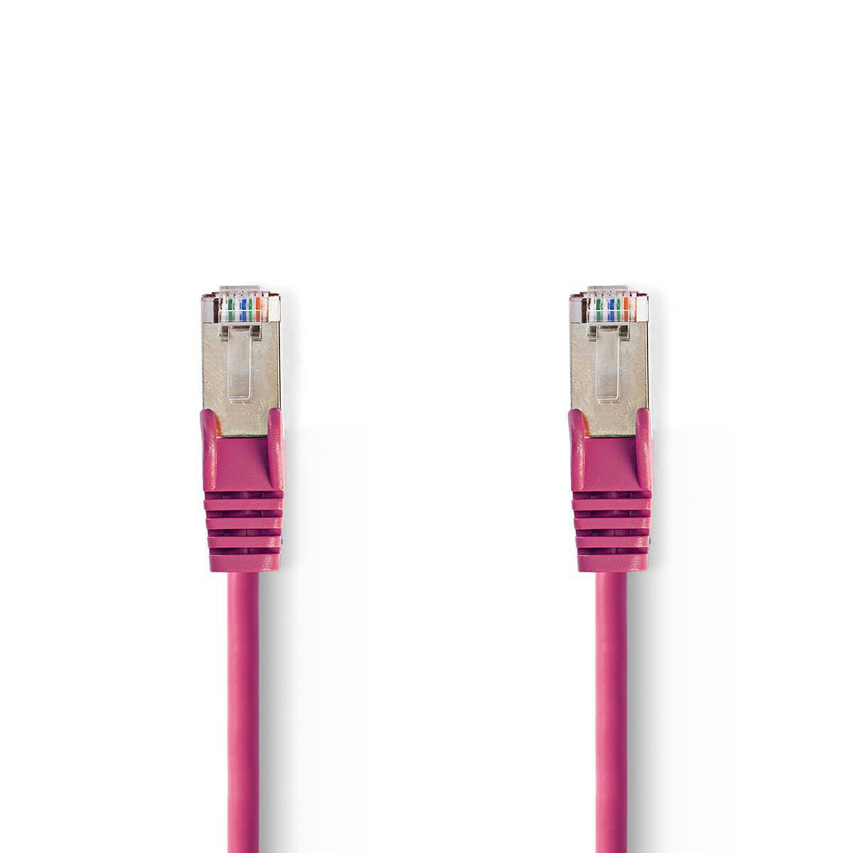 Cable de Red Cat5e Sf/utp | Rj45 Macho - 20 m Rosa