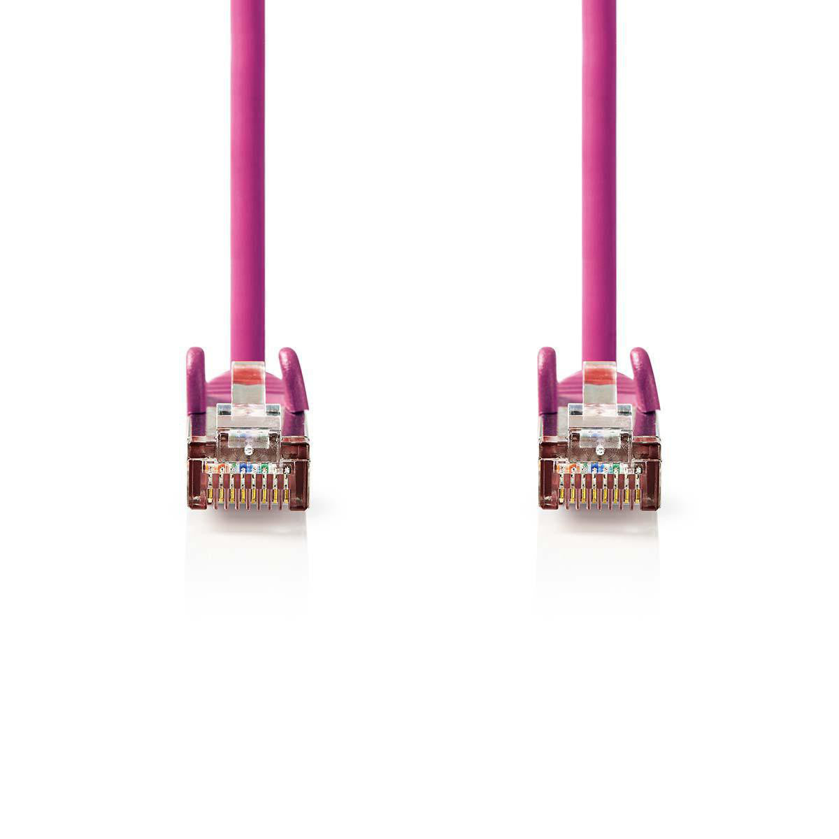 Cable de Red Cat5e Sf/utp | Rj45 Macho - 20 m Rosa Cables