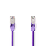 Cable Cat 5e | Sf/utp Rj45 (8p8c) Macho 0.50 m Redondo PVC Violeta Bolsa Polybag Cables