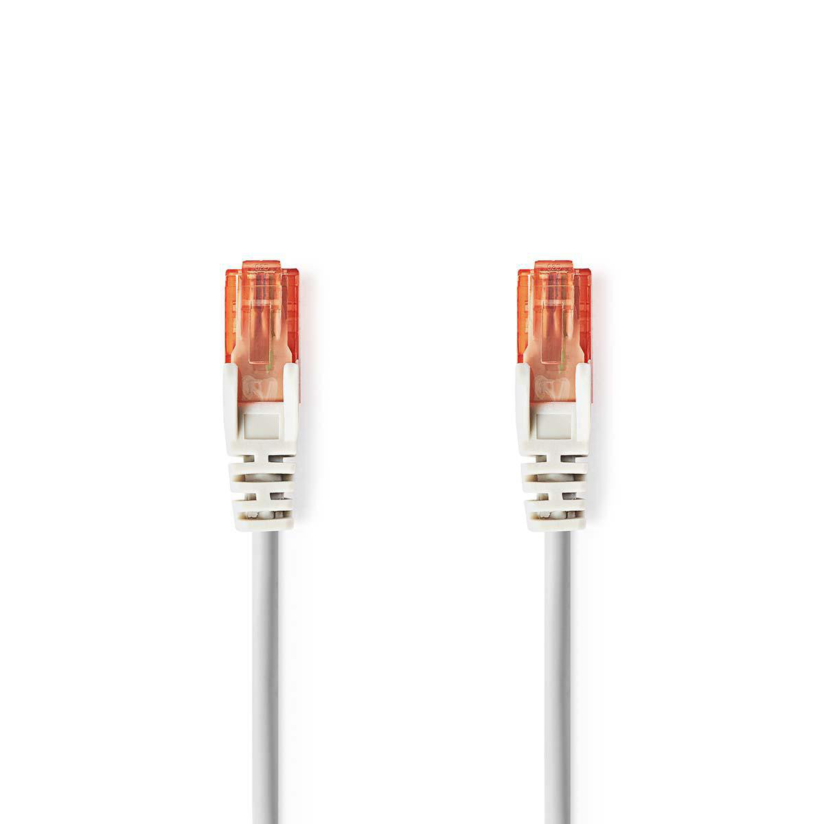 Cable de Red Cat6 UTP | Rj45 Macho - 0,30 m Gris