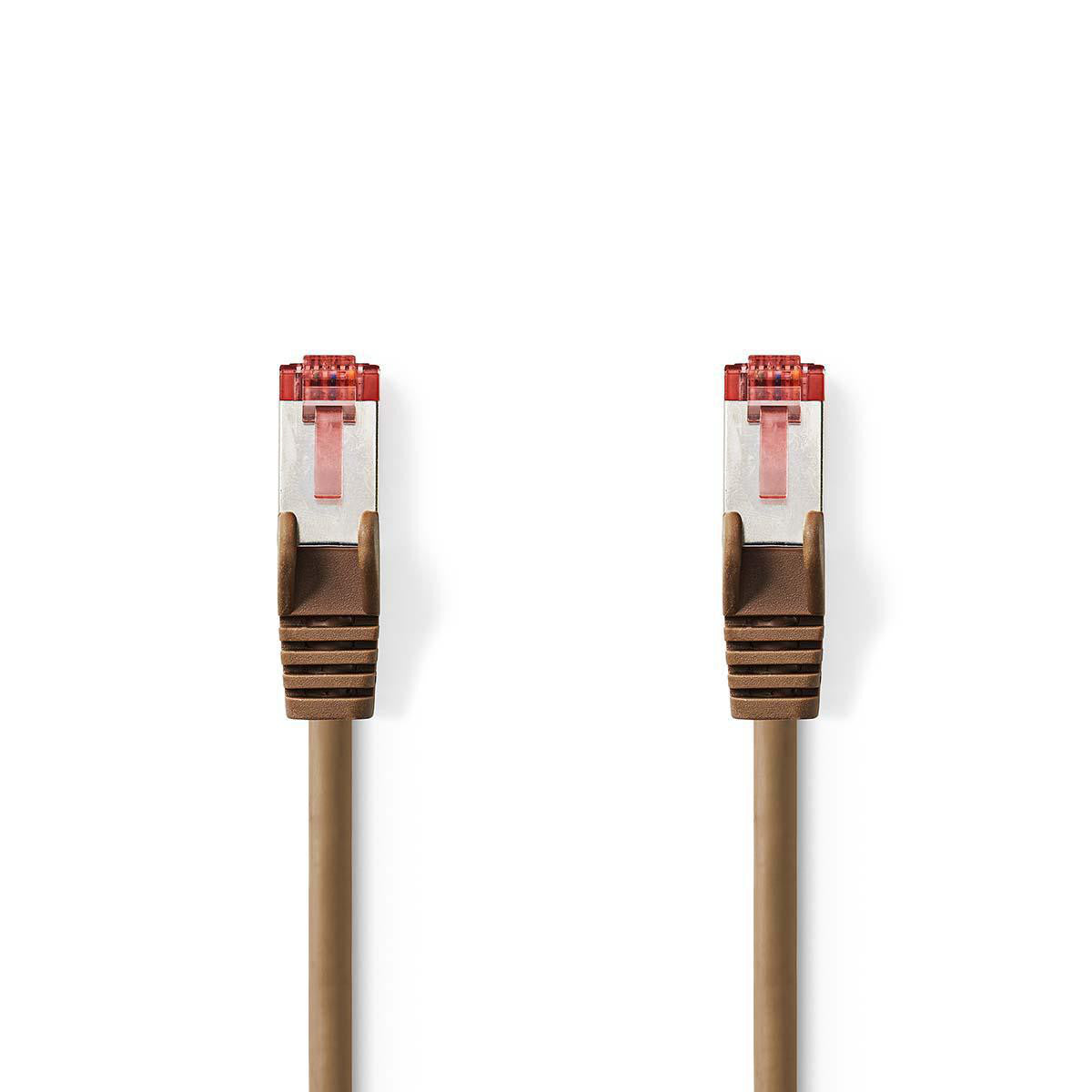 Cable de Red Cat6 S/ftp | Rj45 Macho - 0,15 m Marrón Cables