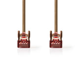 Cable de Red Cat6 S/ftp | Rj45 Macho - 7,5 m Marrón