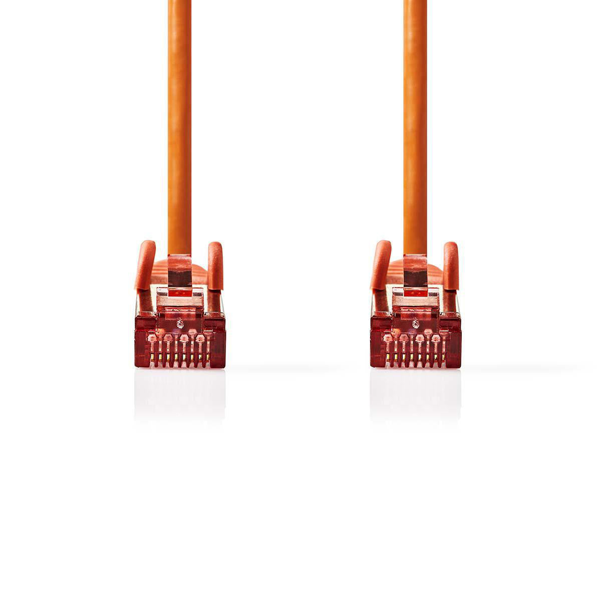 Cable de Red Cat6 S/ftp | Rj45 Macho - 15 m Naranja