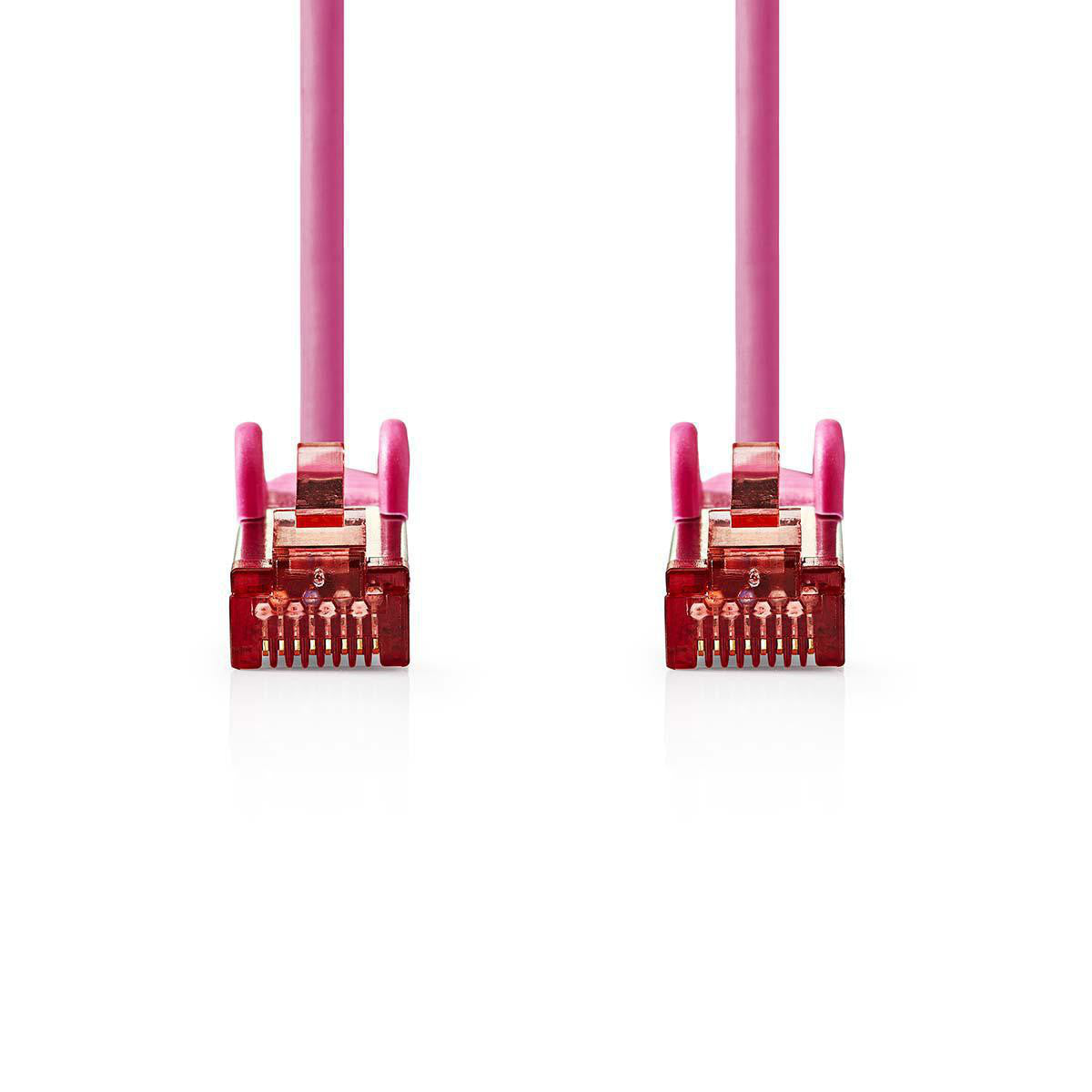 Cable de Red Cat6 S/ftp | Rj45 Macho - 10 m Rosa