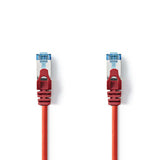 Cable de Red Cat6a Sf/utp | Rj45 Macho - 1,0 m Rojo Cables