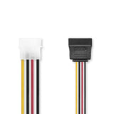 Cable de Alimentación Interno | Molex Macho - 2 x Sata 15 Pines Hembra 0,15 m Varios