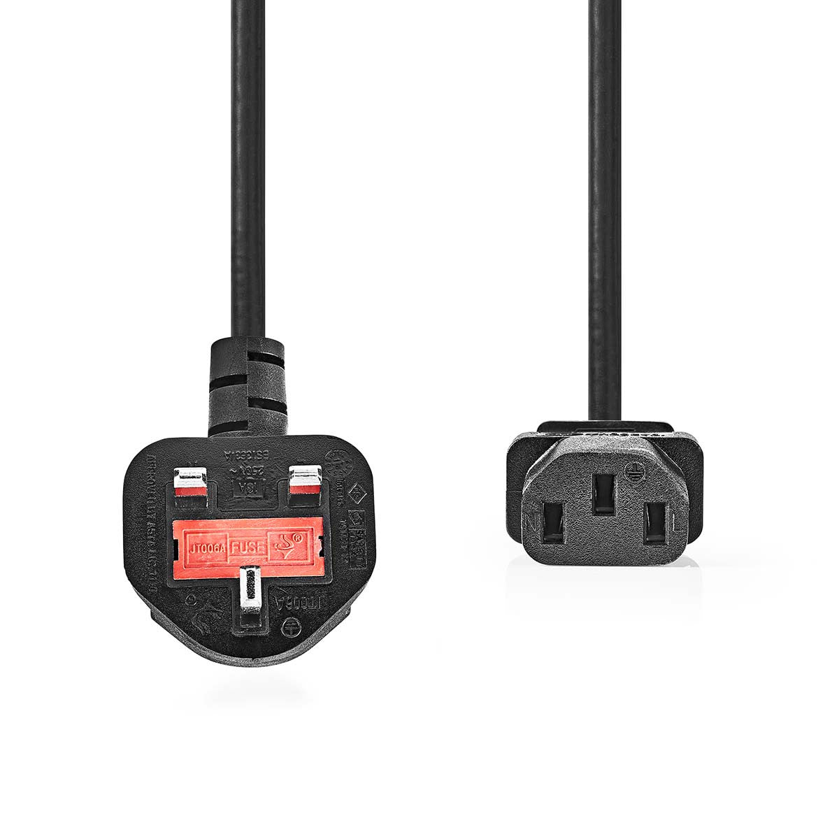 Cable de Alimentación | Conector Tipo G (Reino Unido) - Iec-320-c13 5,0 m Negro Cables