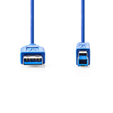 Cable USB 3.0 | A Macho - B 3,0 m Azul