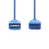 Cable USB 3.0 | A Macho - Micro B 2,0 m Azul Cables