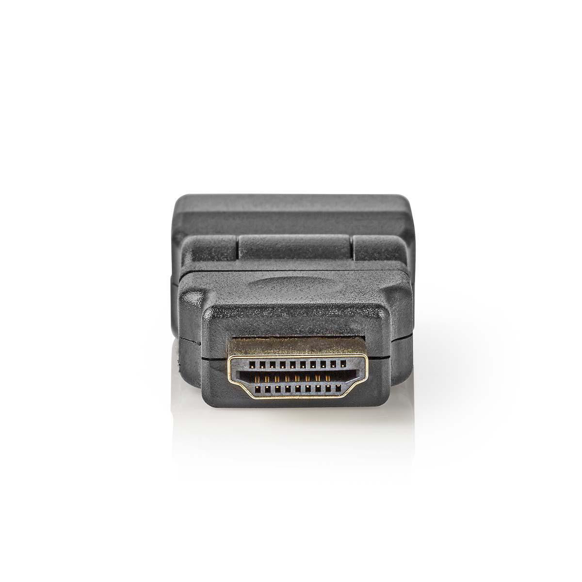 Adaptador Hdmi | Conector - Hembra Giratorio Negro