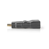 Adaptador Hdmi | Conector - Hembra Giratorio Negro