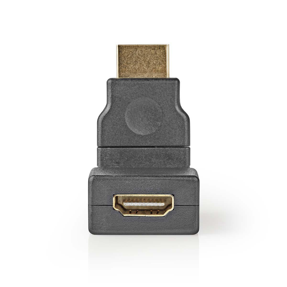 Adaptador Hdmi | Conector - Hembra Giratorio Negro