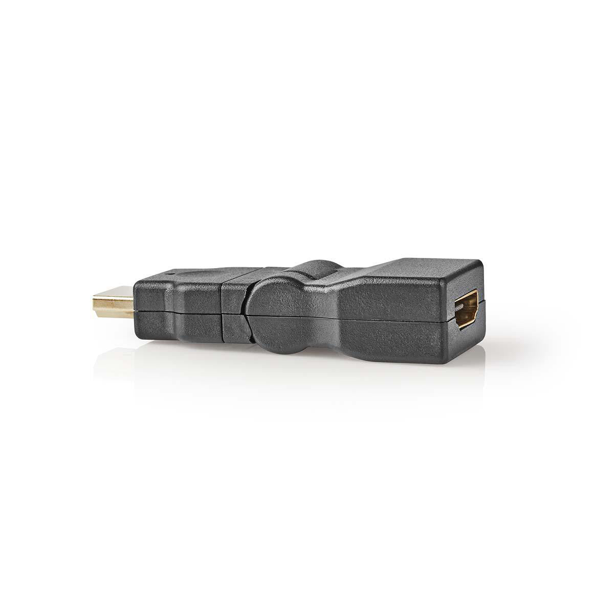 Adaptador Hdmi | Conector - Hembra Giratorio Negro