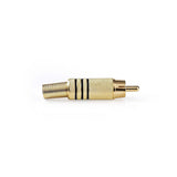 Conector RCA | Macho - 10 Unidades Negro