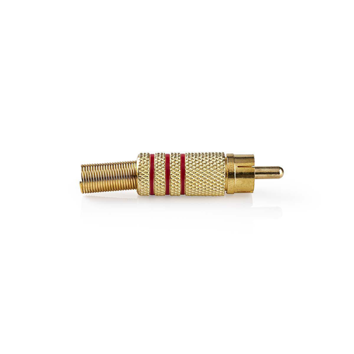 Conector RCA | Macho - 10 Unidades Rojo