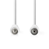 Cable Coaxial de 90 dB | IEC (Coaxial) Macho - Hembra 0,25 m Blanco