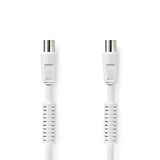 Cable Coaxial de 120 dB | IEC (Coaxial) Macho - Hembra 2,0 m Blanco