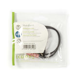 Cable de Audio Auriculares | Macho 3,5 mm - 2x Hembra 0,2 m Negro