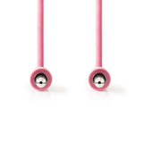 Cable de Audio Estéreo | Macho 3,5 mm - 1,0 m Rosa