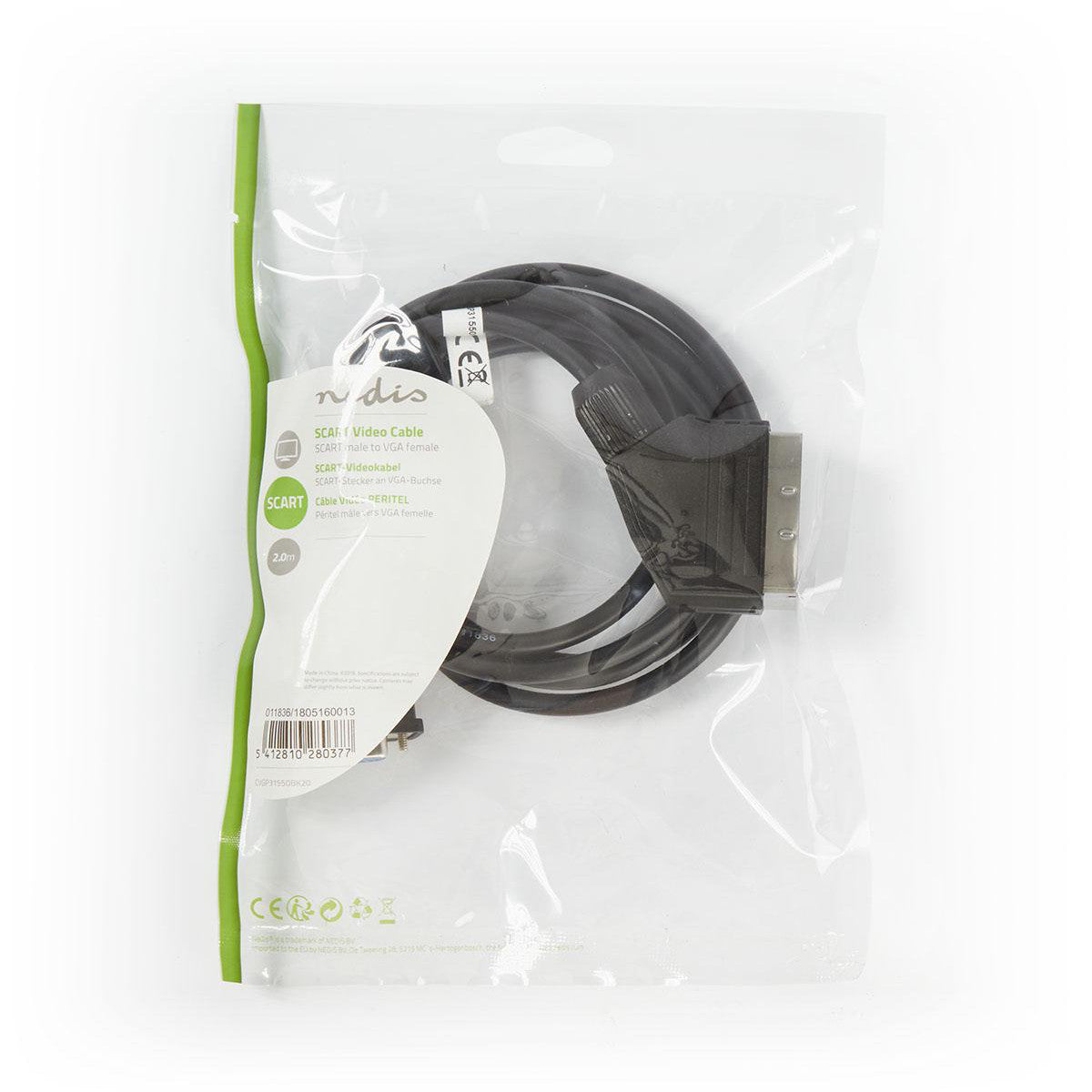 Cable Scart-vga | Scart Macho - VGA Hembra 2,0 m Negro Audio