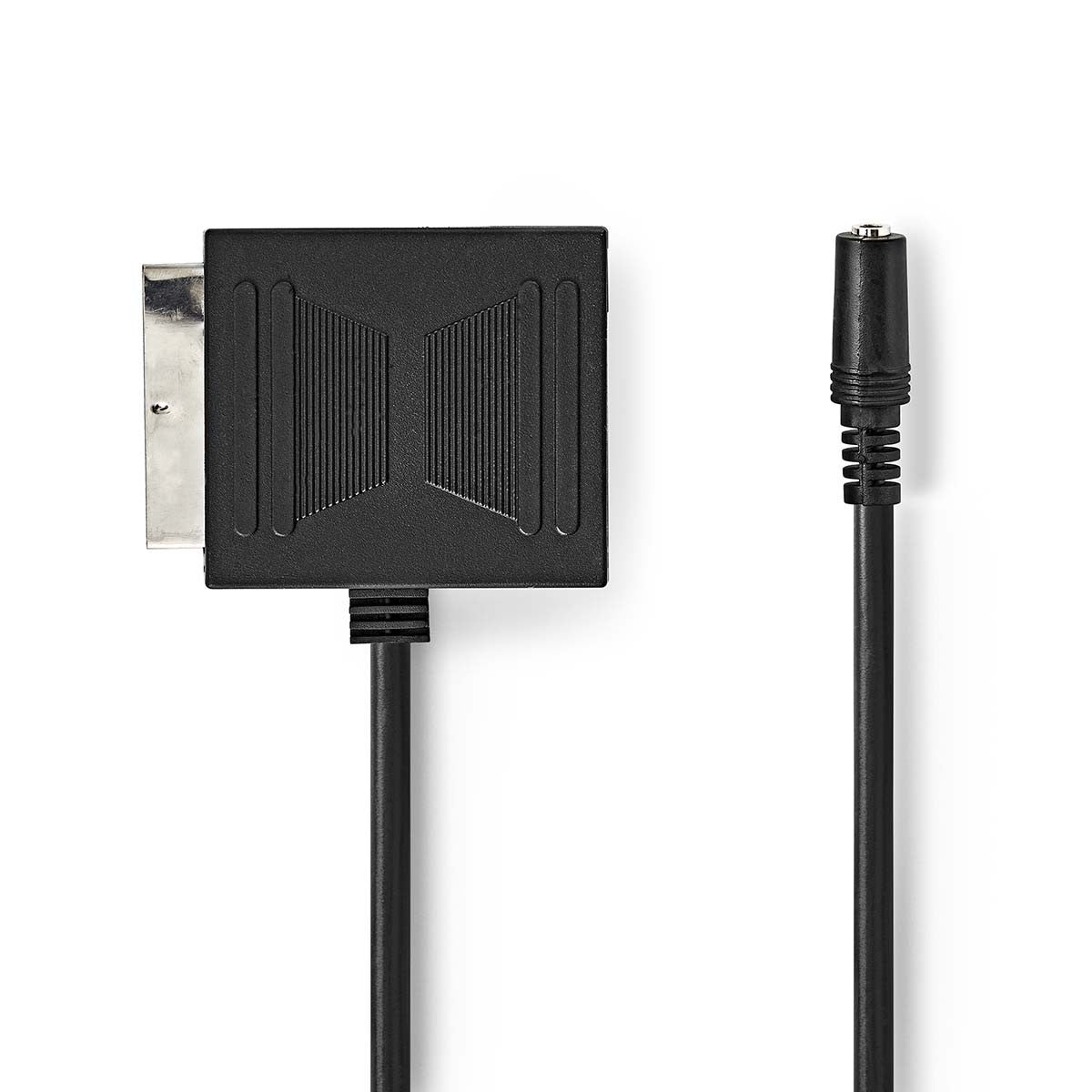 Adaptador Scart | Macho - Hembra + 3,5 mm 0,2 m Negro