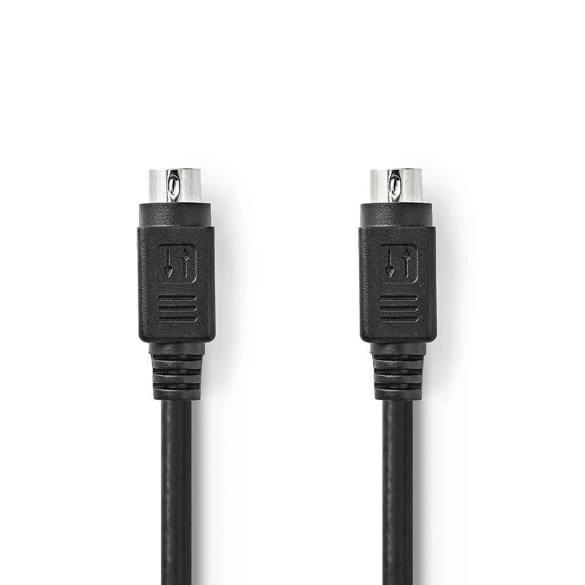 Cable S-video | Macho - 2,0 m Negro