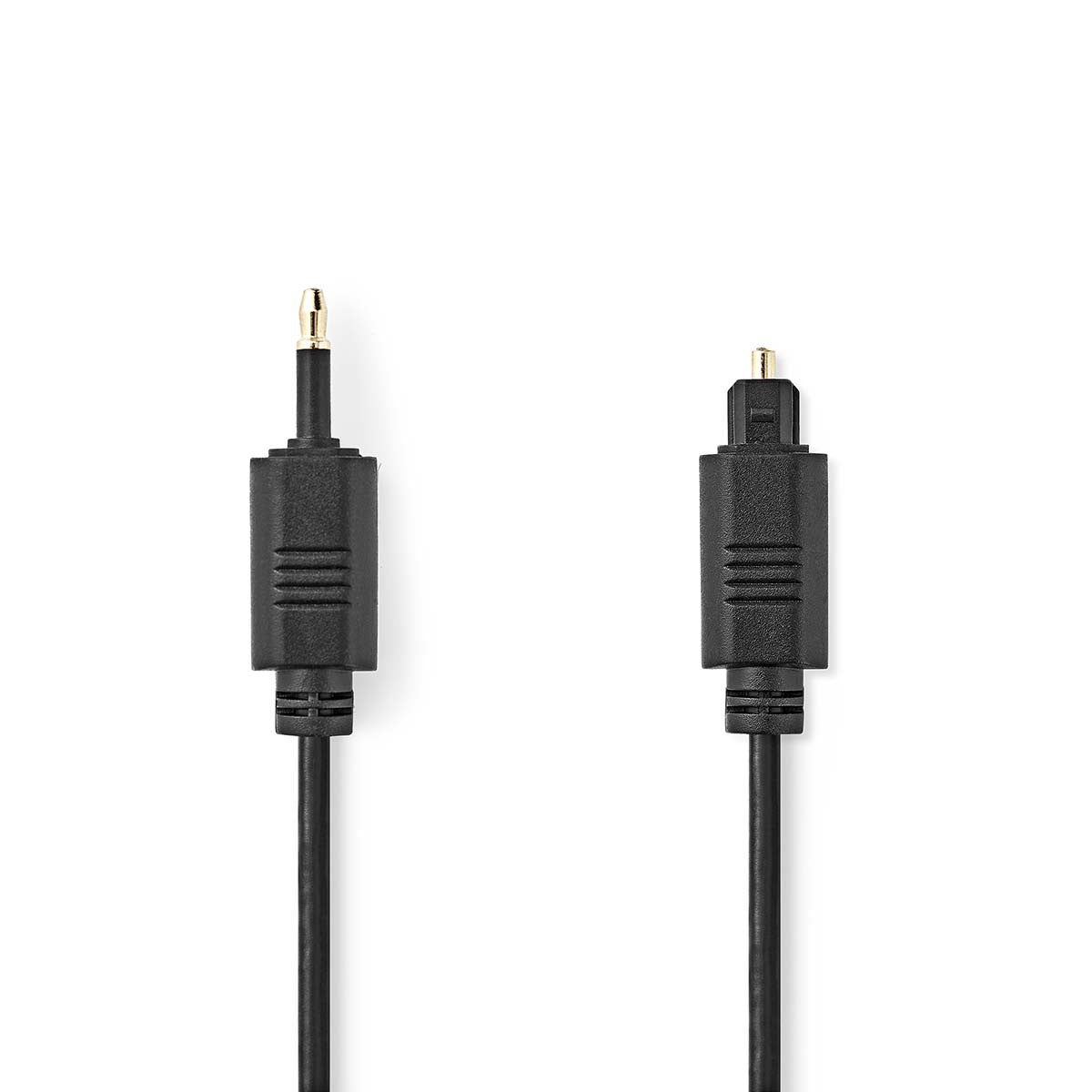 Cable de Audio Óptico | Toslink Macho - 3,5 mm 1,0 m Negro