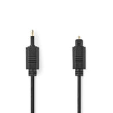 Cable de Audio Óptico | Toslink Macho - 3,5 mm 2,0 m Negro Cables