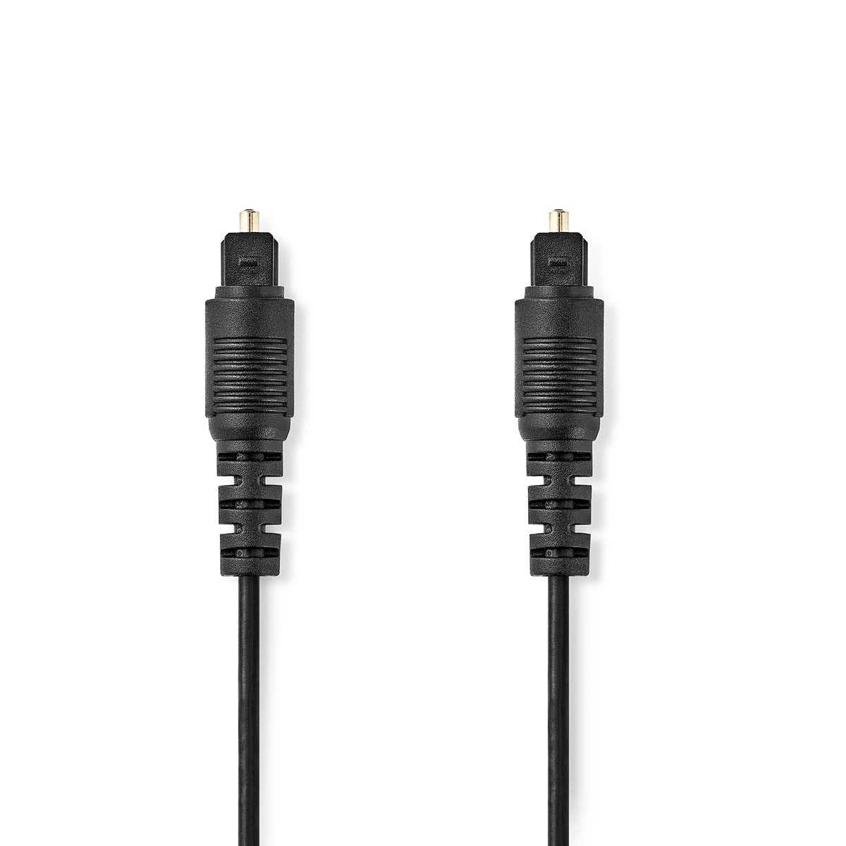 Cable de Audio Óptico Toslink Macho de 5,0 m color Negro en bolsa de polipropileno