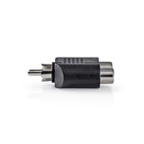 Adaptador Para Subwoofer | RCA Macho - 2x Hembra Negro